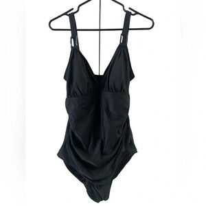 Black one piece swimsuit